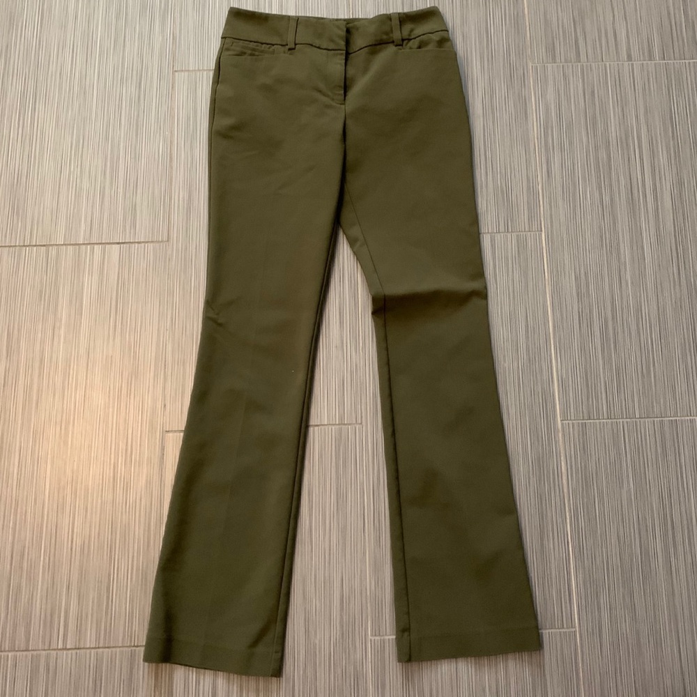 Olive Green - Ny & Co Business Pants (Tall-4)